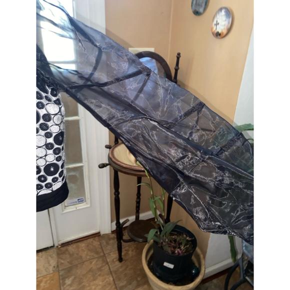 Women's Imma Tabod Jacket Size L White & Black - Picture 6 of 9